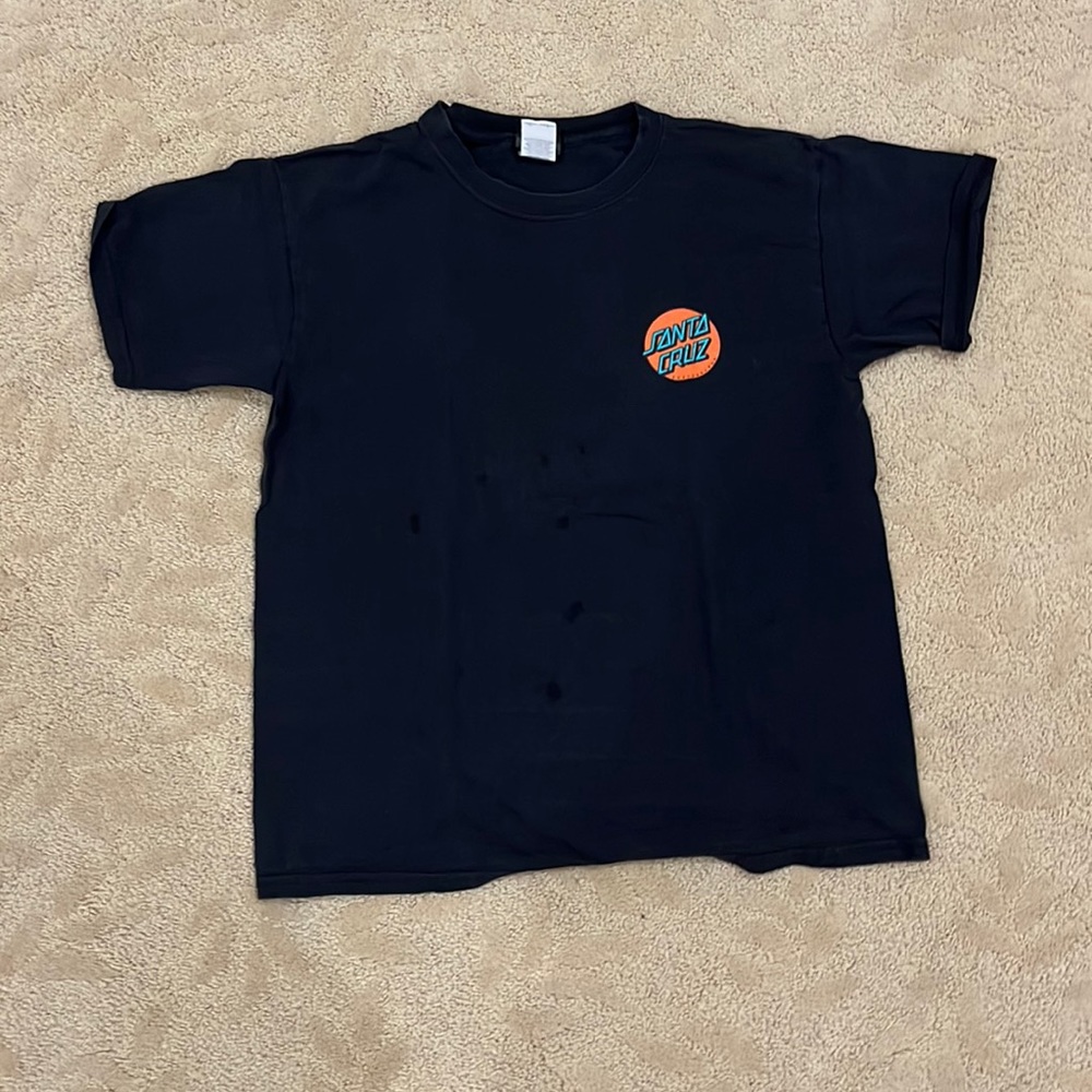 Body Santa Cruz Skateboarding Orange Cactus Desert Graphic Tee Size Large